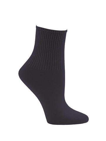 Ribbed Ballet Socks [Black]